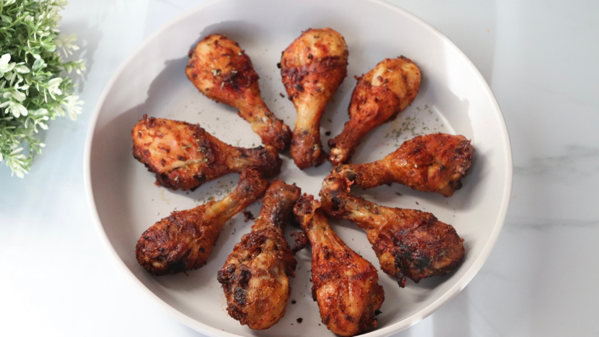 Cuisses de poulet bien assaisonnées au air fryer - Maison Bien Organisée
