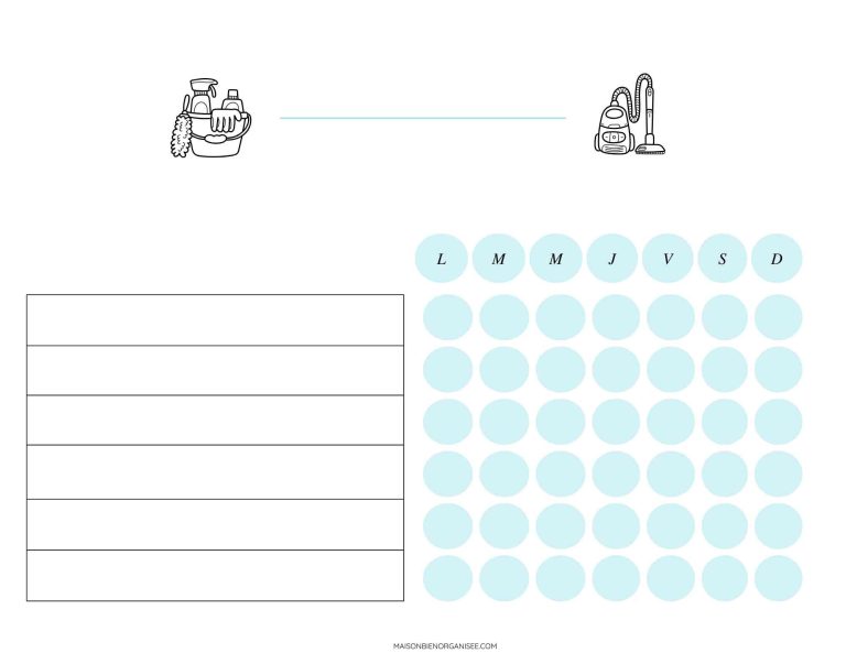 Tableau To-Do List Enfant Bleu | Routine Matin & Soir | Organisation Famille | PVC Réutilisable