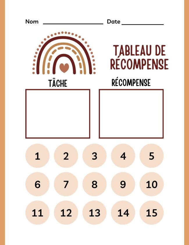 Pot De Récompense Étoiles Enfants 27x17x2.5cm En Buis - Tableau Motivation Maison Et Classe Tableau De Recompense Enfant