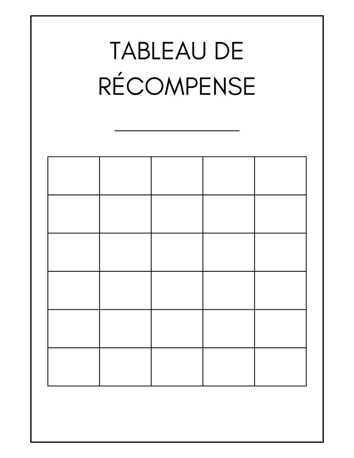 Des Reward Charts pour les Enfants et les Élèves à Imprimer : Un Outil ...