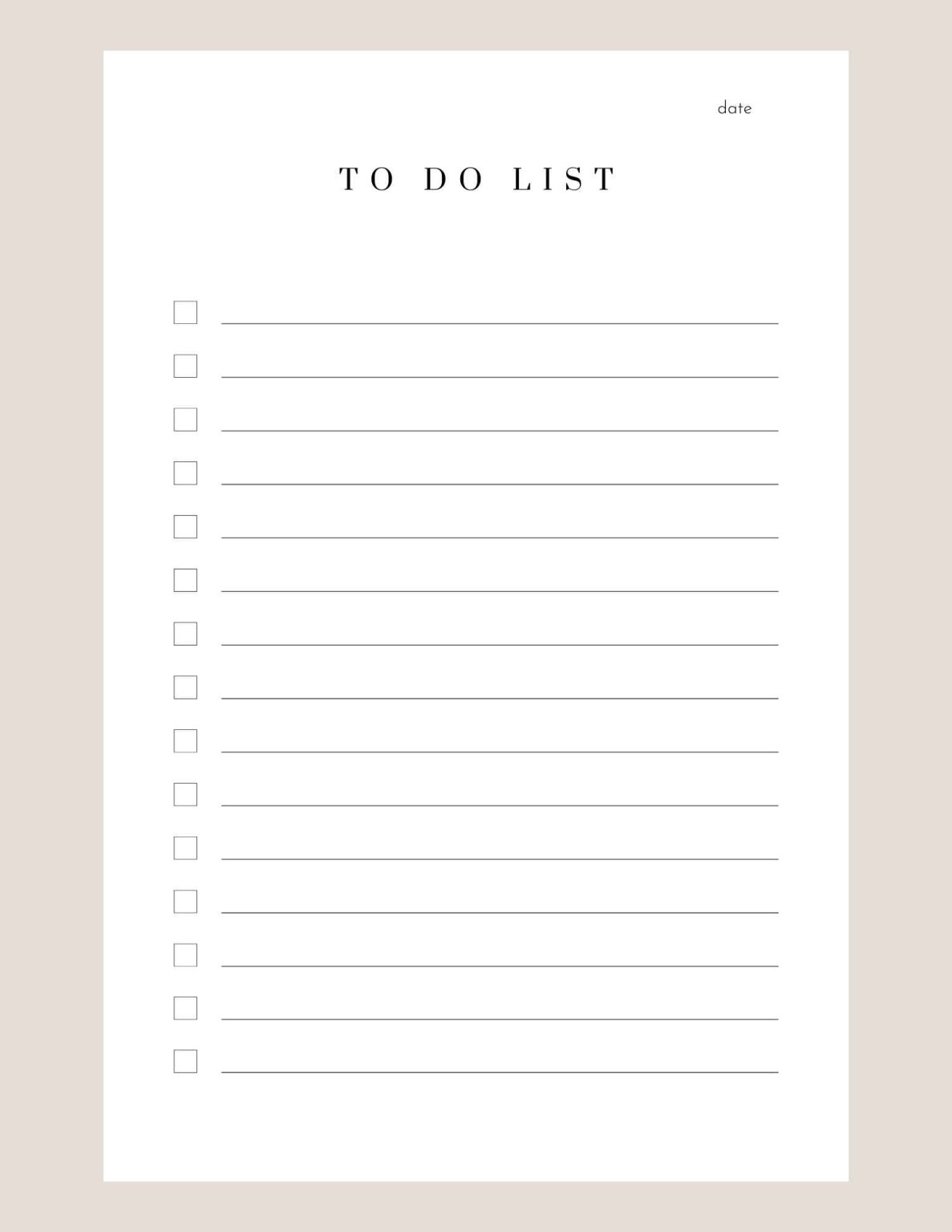 19 Mod les De To Do List Imprimer Gratuitement Maison Bien Organis e