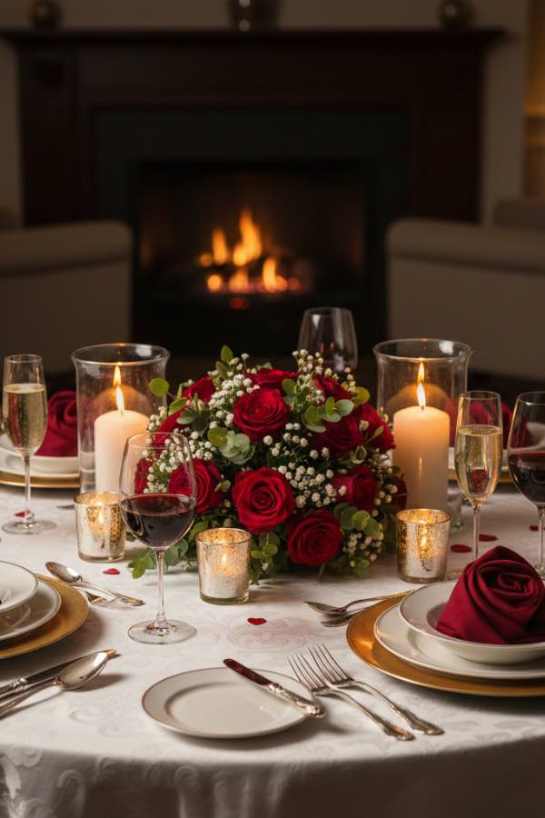 Valentine’s Day  table decor 