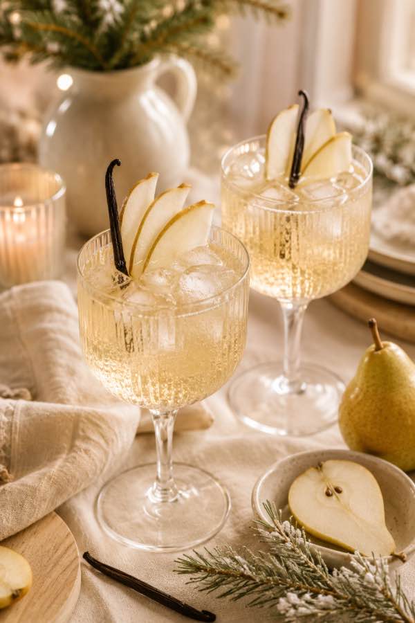 Mocktail pomme, canneberge et romarin